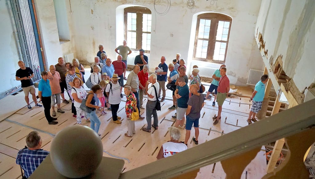 Groß war am Sonntag das Interesse an den Führungen zum Tag des offenen Denkmals auf Schloss Allstedt.