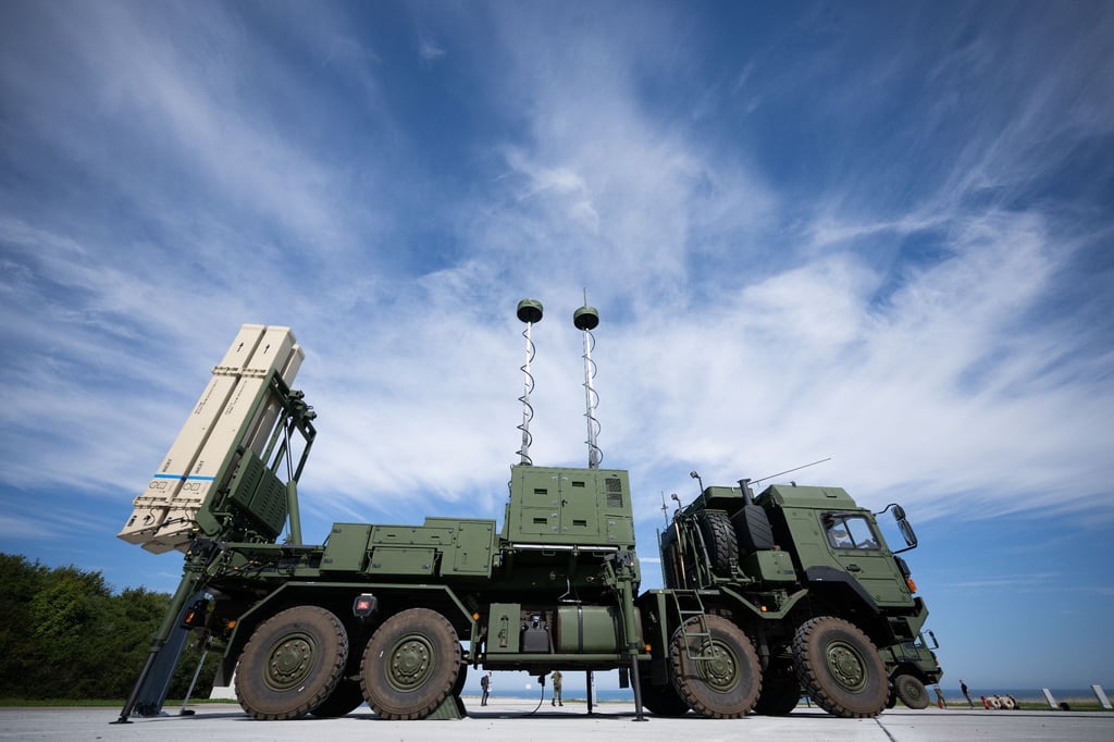 Ein Launcher des Luftverteidigungssystems Iris-T SLM der Firma Diehl Defence: Lettland und Estland haben den Kauf des Mittelstrecken-Flugabwehrsystems vereinbart.