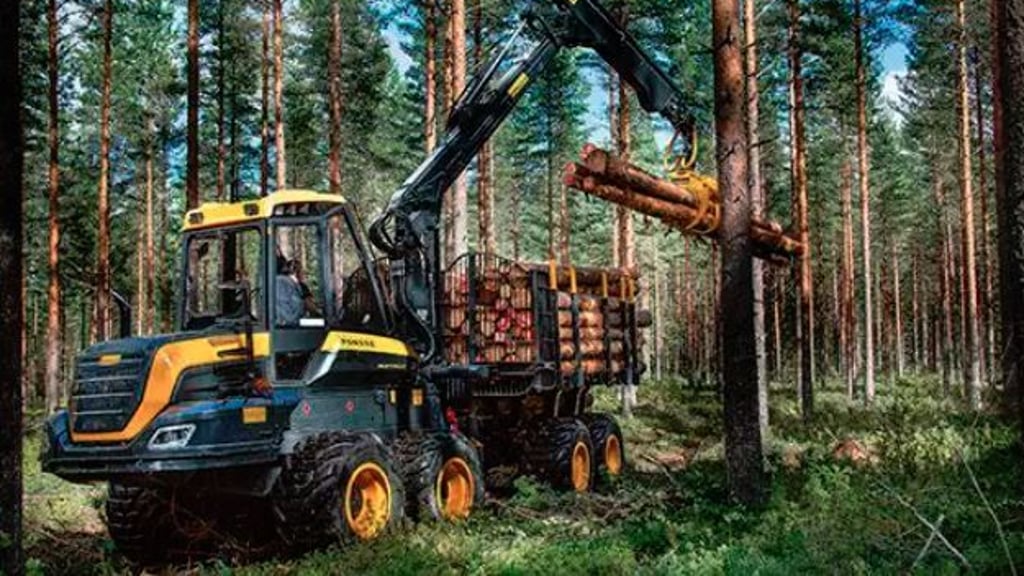 Diese Forstmaschine ist eine von zwei, die aus dem Hagental im Harz von Dieben gestohlen wurde. Foto: