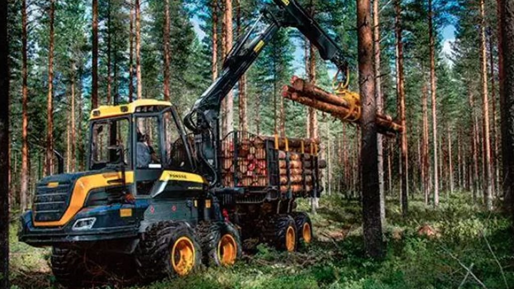 Diese Forstmaschine ist eine von zwei, die aus dem Hagental im Harz von Dieben gestohlen wurde. Foto: