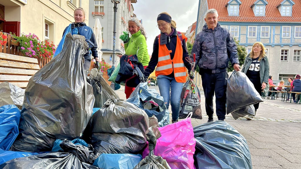 Beim Cleanup Day im vergangenen Jahr kam eine Menge Müll zusammen.