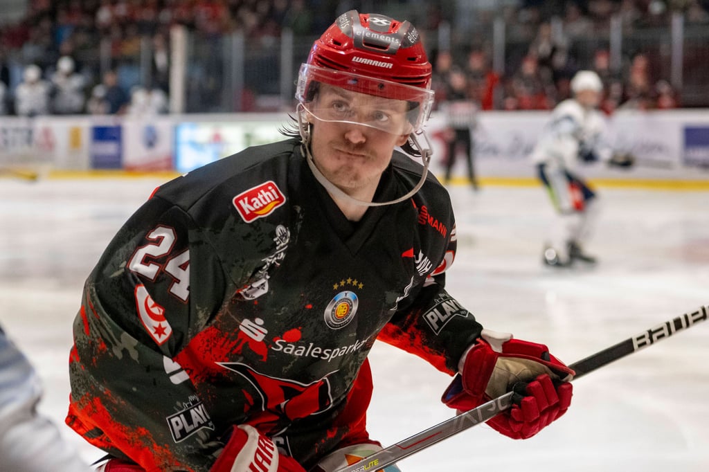 Tatu Vihavainen geht in seine vierte Saison mit den Saale Bulls. 