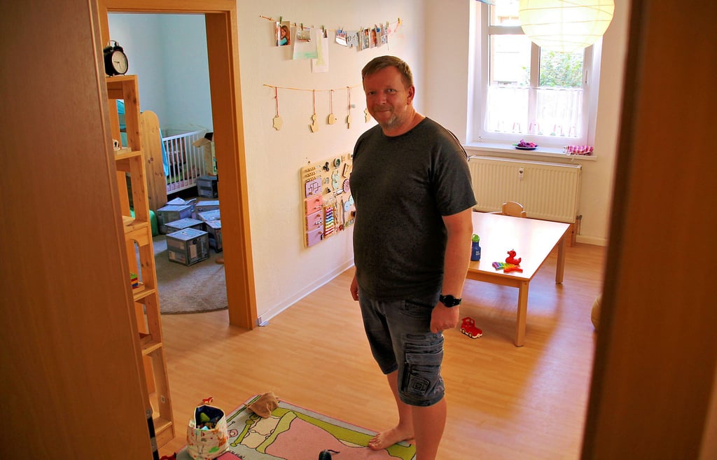 Tagesvater Stefan Schumann Semlin wünscht sich von der Stadt Halle mehr Unterstützung.