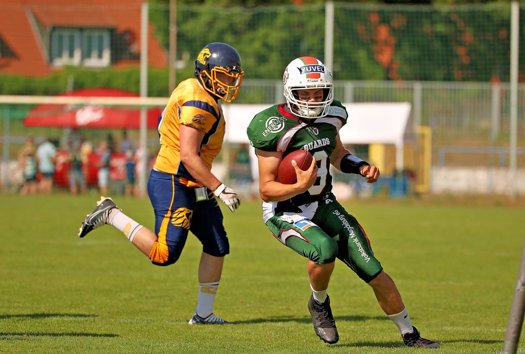 Denkbar knapp mussten sich Friedemann Schlicht (rechts) und die Magdeburg Virgin Guards dem Vizemeister Leipzig Lions im Saisonfinale geschlagen geben.