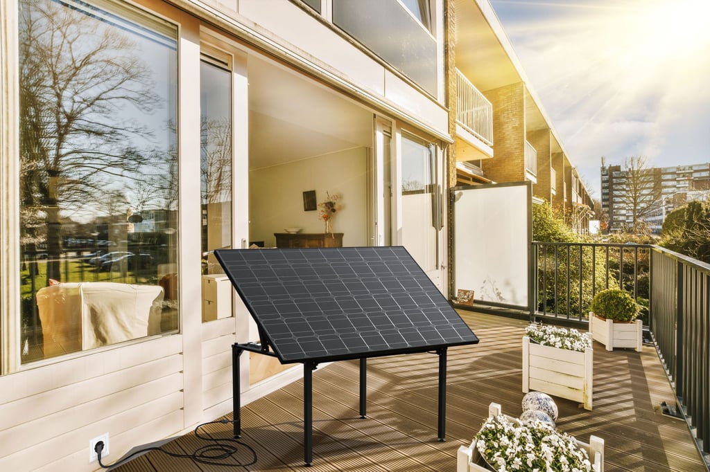 Nach dem Essen das Kippen nicht vergessen: Nur so holt der Technaxx Solartisch das Maximum an Strom aus der Sonne.
