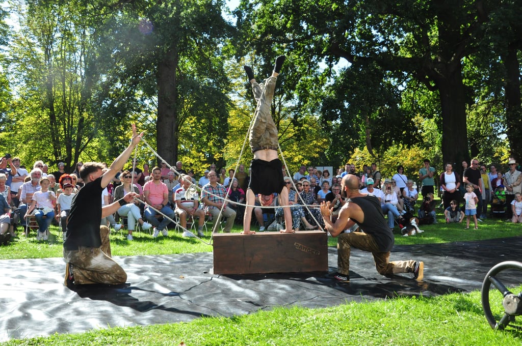The Funky Monkeys aus Berlin machten gleich zur Eröffnung des Festivals Lust auf mehr. Viele Zuschauer säumten das Areal.