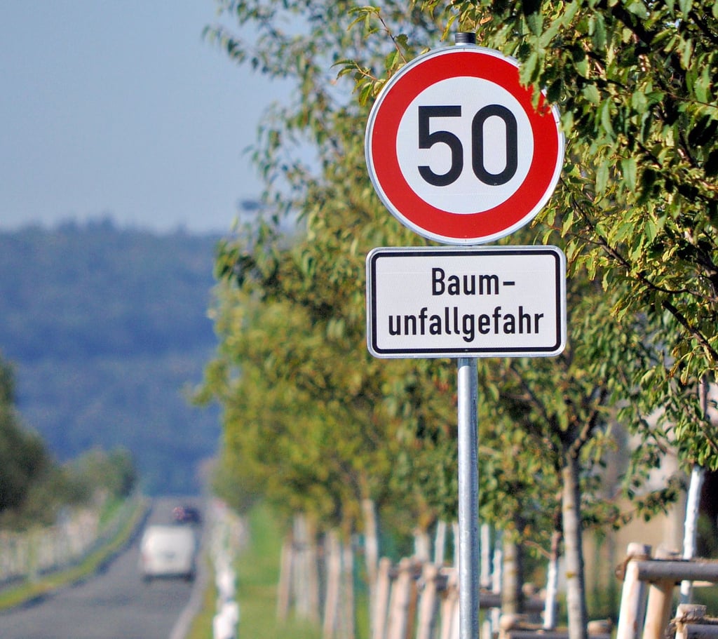Vor ein paar Tagen konnte man hier noch 100 fahren.