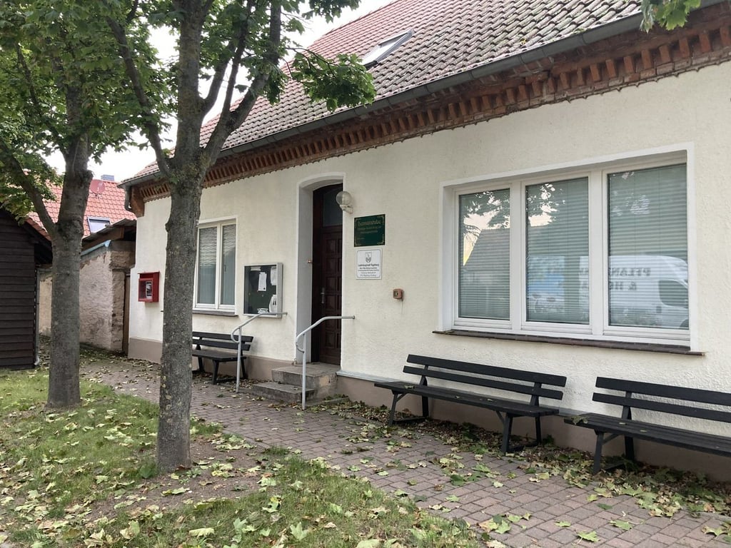 Das Bürgerhaus in Magdeburg-Calenberge wird seit Ende 2022 renoviert.