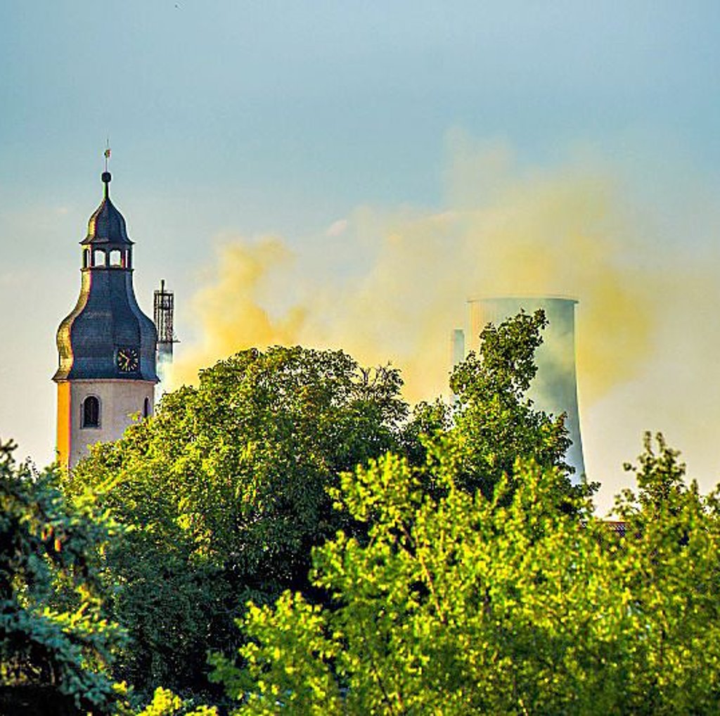 Dieser Rauch war im August über Spergau zu sehen.