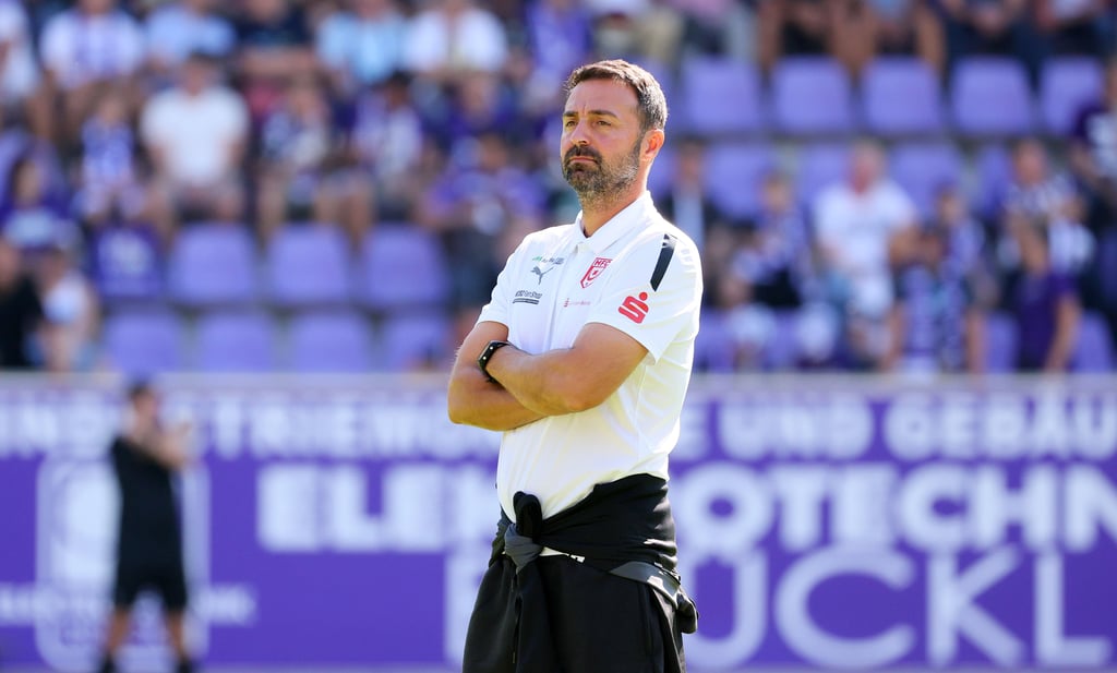 HFC-Trainer Sreto Ristic haderte nach der Niederlage (1:3) im Ostderby bei Erzgebirge Aue.