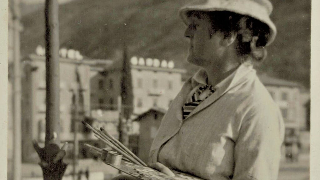 Edith von Bonin. Das Foto entstand im Jahr 1931 am Gardasee.