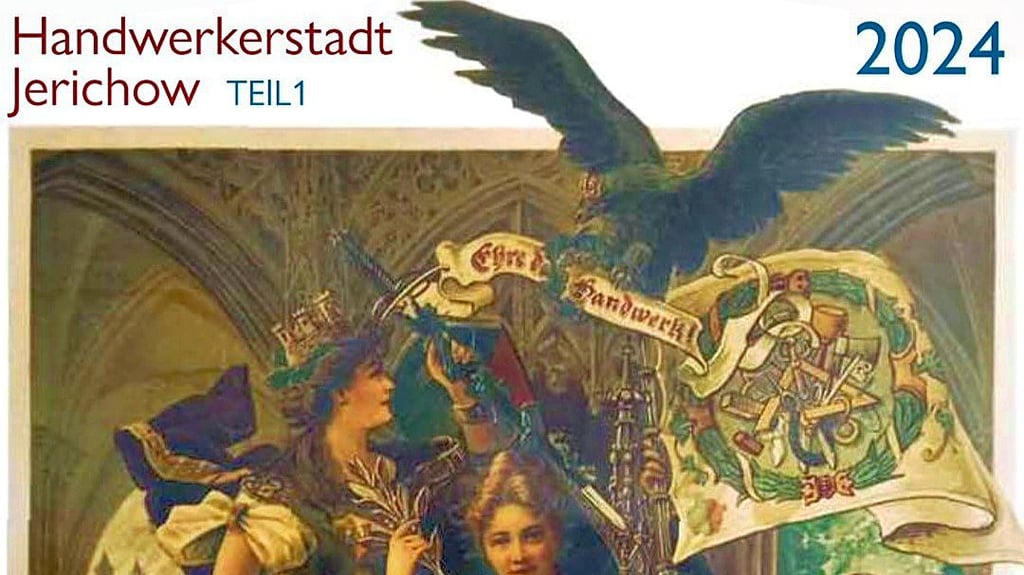 Das Deckblatt des Kalenders „Handwerkerstadt Jerichow 2024“, für den es 2025 ein zweite Auflage geben wird.