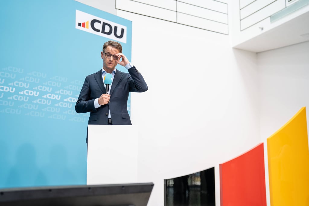 CDU-Generalsekretär Carsten Linnemann hat das neue Partei-Logo vorgestellt.