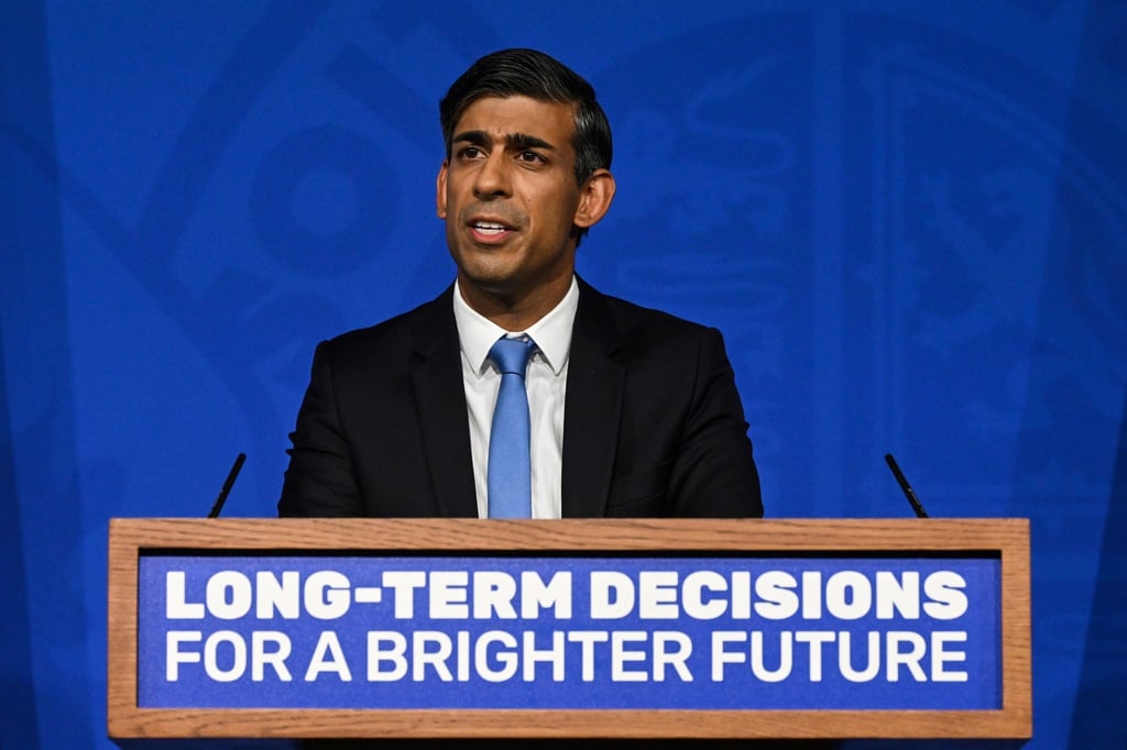 Premier Rishi Sunak will die Klimaziele seines Landes aufweichen.