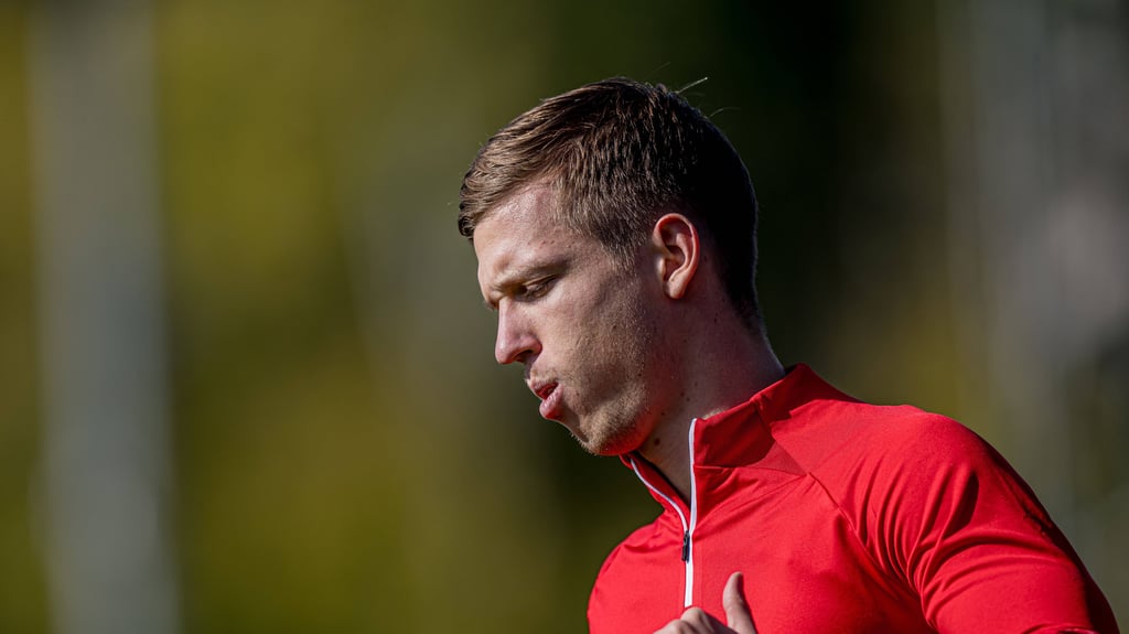 RB-Profi Dani Olmo beim Einzeltraining nach seiner letzten Verletzung voriges Jahr