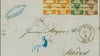 Eine alte Postsendung mit seltenen Postwertzeichen aus der Sammlung des Tengelmann-Chefs und Milliardärs Erivan Haub.