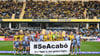 Die schwedische und die spanische Mannschaft setzten vor dem Spiel ein Zeichen gegen sexuelle Übergriffe.