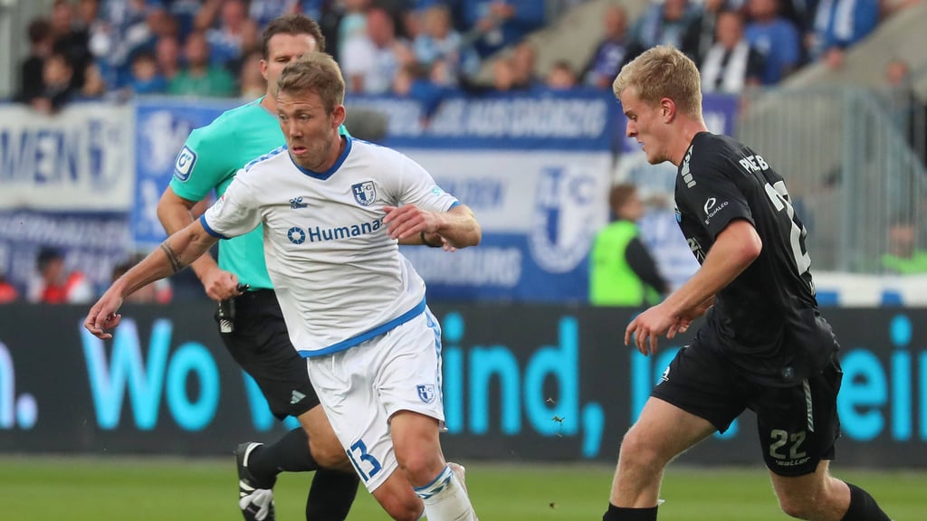 Connor Krempicki dufte beim 1. FC Magdeburg gegen den SC Paderborn von Beginn an ran.