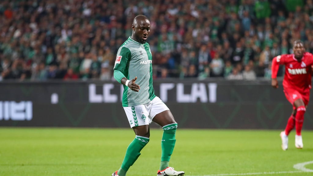 Bremens Spieler feiern nach dem Spiel.