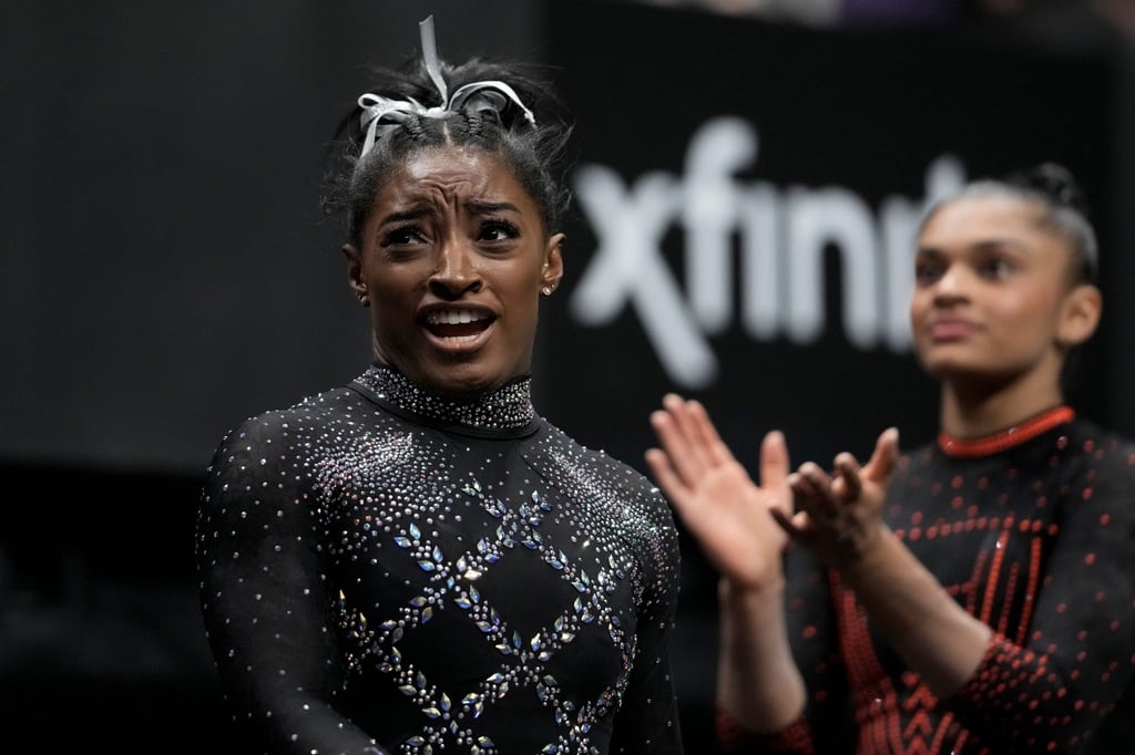 Simone Biles solidarisierte sich mit einer jungen schwarzen Turnerin aus Irland.