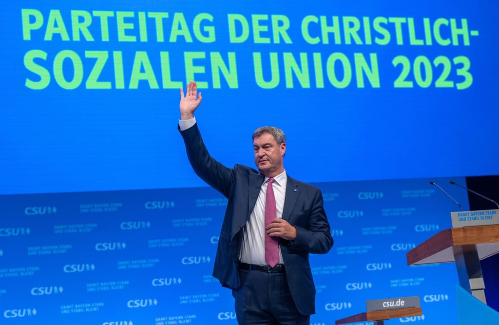 In München mit persönlichem Rekordergebnis als CSU-Chef bestätigt: Markus Söder.