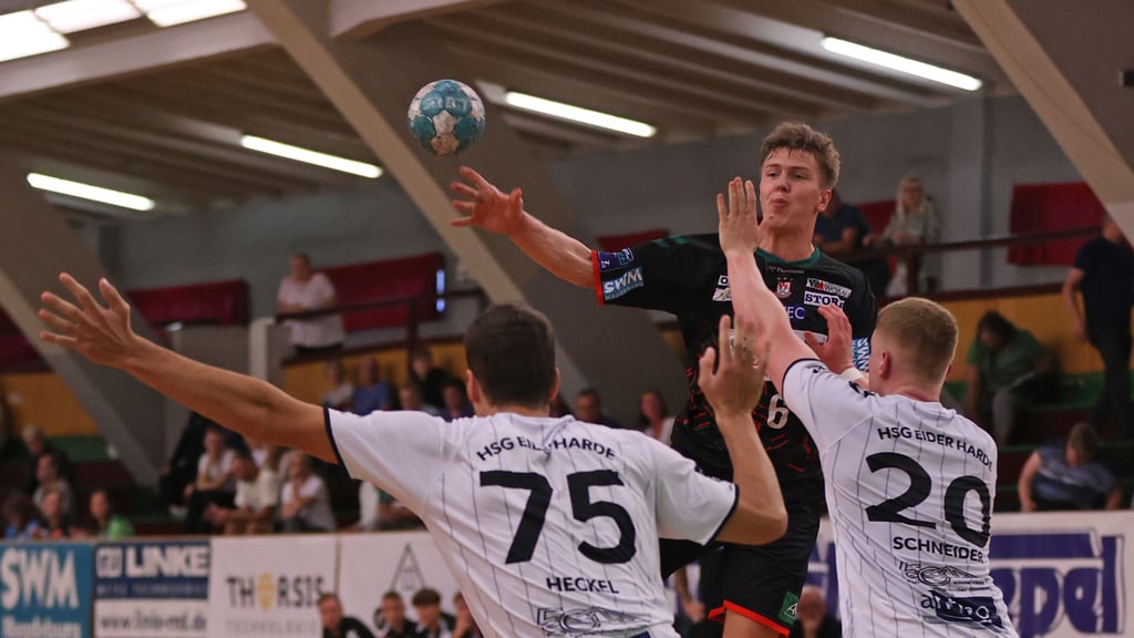 Mit acht Treffern war Fritz-Leon Haake der beste Schütze der SCM-Youngsters beim Heimerfolg gegen die HSG Eider Harde. Bei diesem musste Trainer Christoph Theuerkauf nach allerhand Ausfällen sein Improviationstalent beweisen.