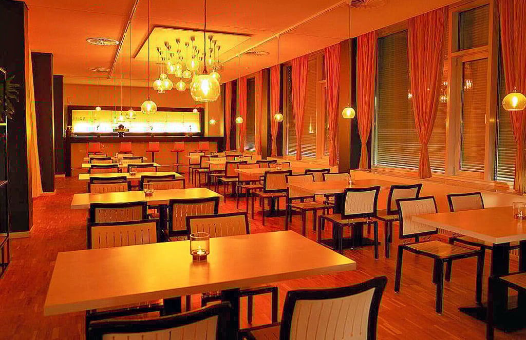 Auch das Restaurant in der Stadthalle wird vorerst nicht betrieben beziehungsweise nur bei Veranstaltungen.