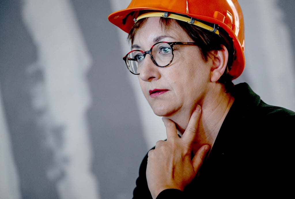 Bauministerin Klara Geywitz (SPD) bei einer Baustellenbesichtigung. Im Kanzleramt tagt heute der „Wohnungsbaugipfel“.
