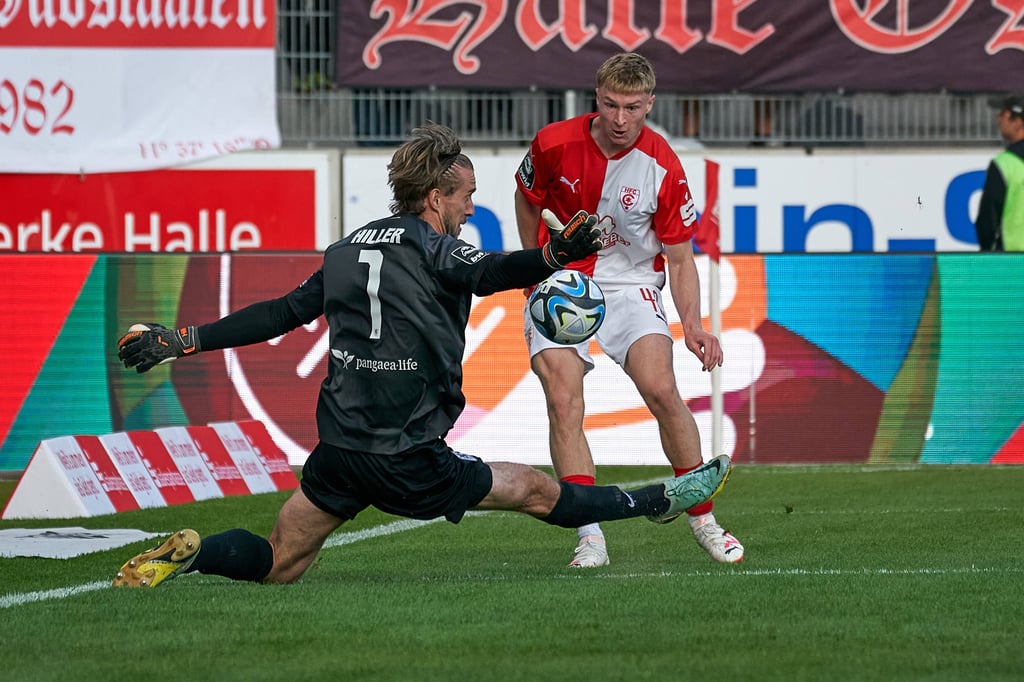 Julian Eitschberger wagte immer wieder Vorstöße, bereitete zwei Torchancen des HFC vor.