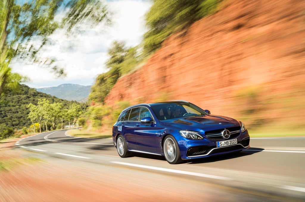 Stuttgarter Sause: Die Mercedes C-Klasse gibt es wie dieses T-Modell auch in besonders sportlichen AMG-Versionen.