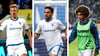 Wer könnte die Chance für einen Startelfeinsatz nach den Ausfällen im 1. FC Magdeburg-Mittelfeld erhalten? Connor Krempicki, Ahmet Arslan und Jonah Fabisch (v. l.) stehen vor dem Spiel gegen Nürnberg in den Startlöchern.