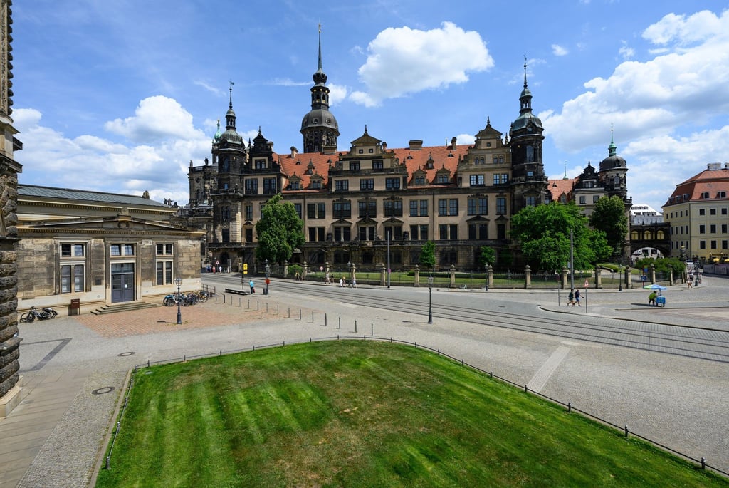 Blick auf das Residenzschloss in der Altstadt.