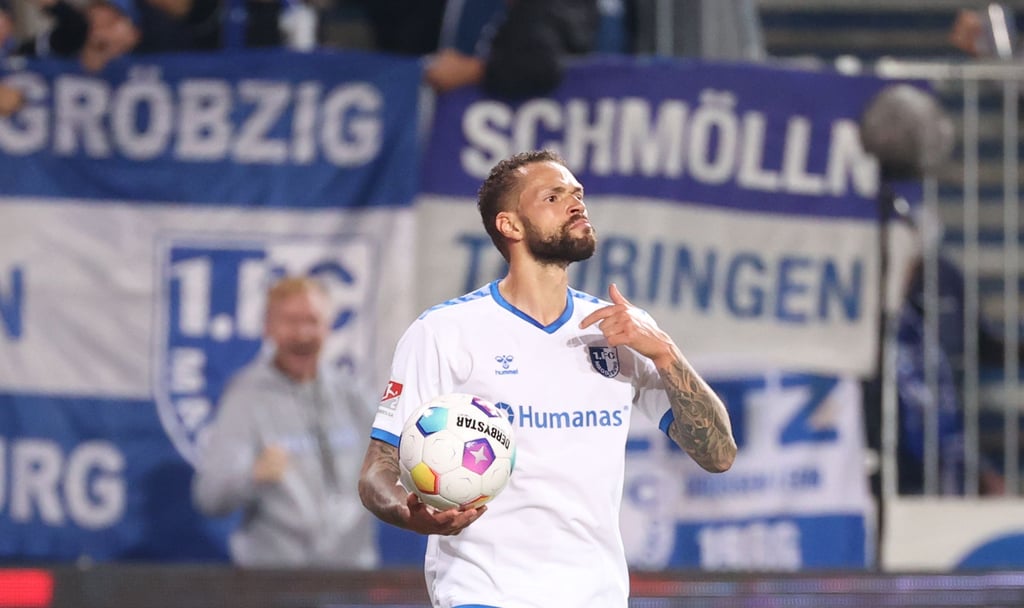 War glücklich darüber, dem 1. FC Magdeburg noch einen Zähler beschert zu haben: Luc Castaignos.