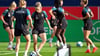 Vor dem Spiel gegen Island geben die DFB-Frauen beim Abschlusstraining alles.