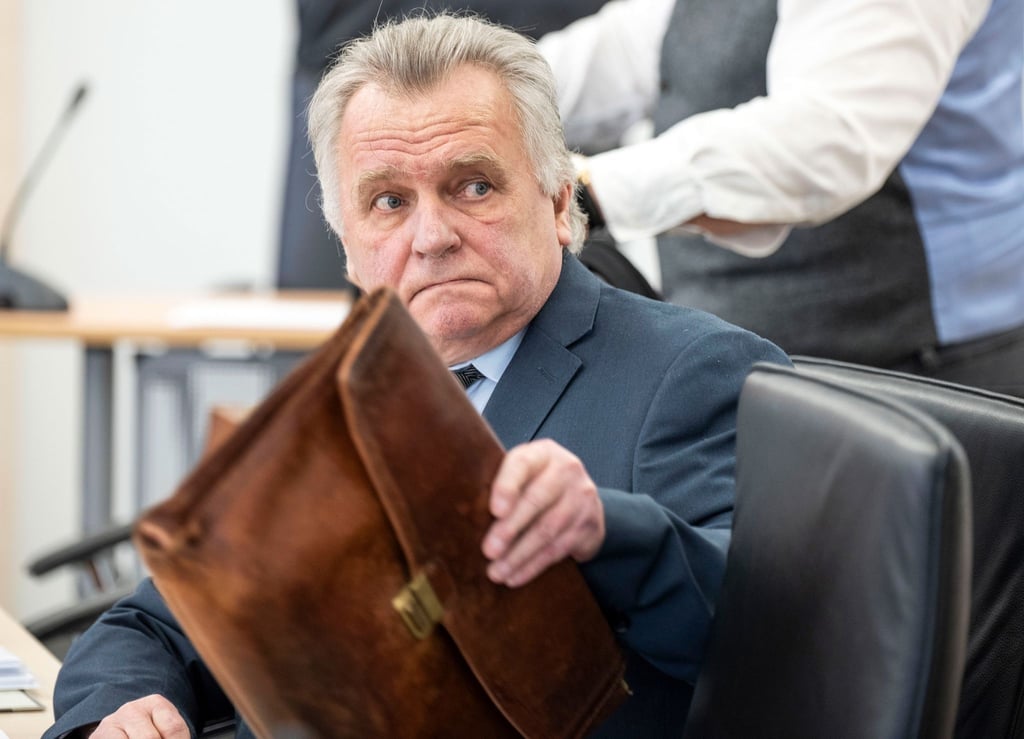 Günther Krause im Landgericht Rostock.