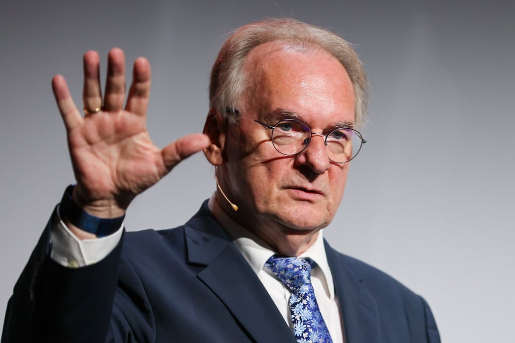 Sachsen-Anhalts Ministerpräsident Reiner Haseloff spricht in Leipzig.