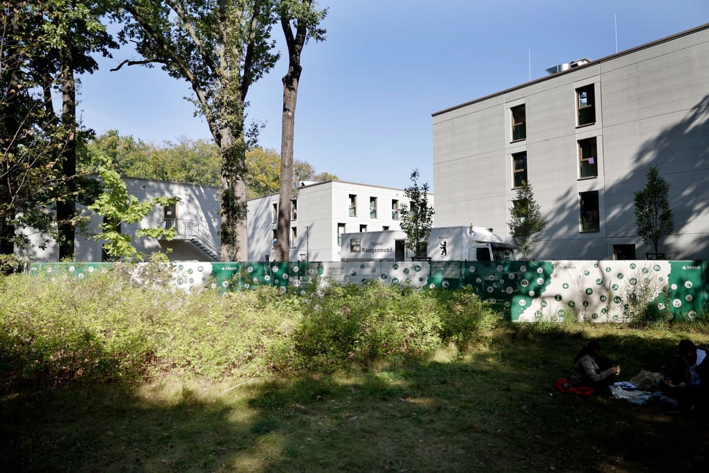 Ankunftszentrum für Asylbewerber in Reinickendorf.