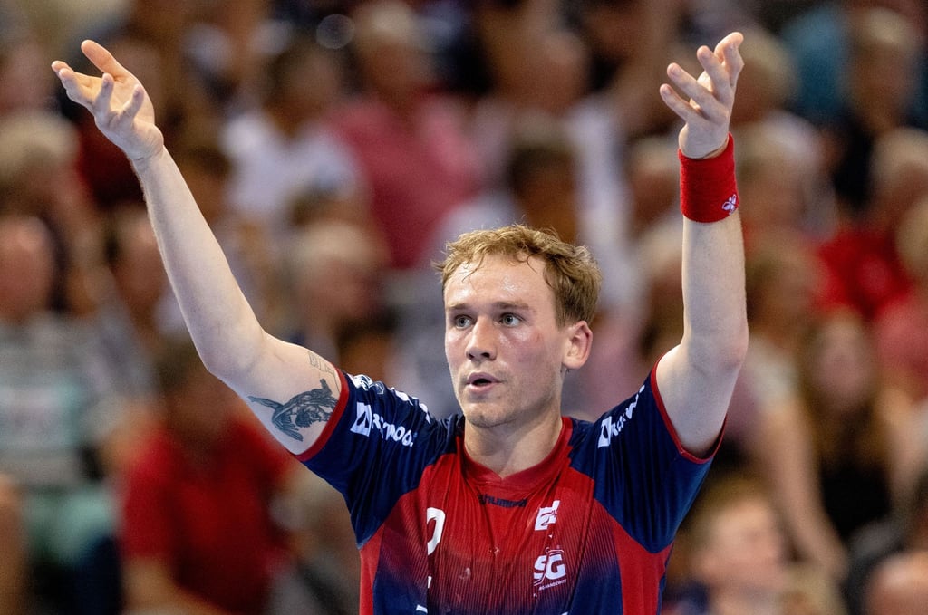 Die Flensburger Handballer um Simon Pytlick sigten gegen den Bergischen HC.
