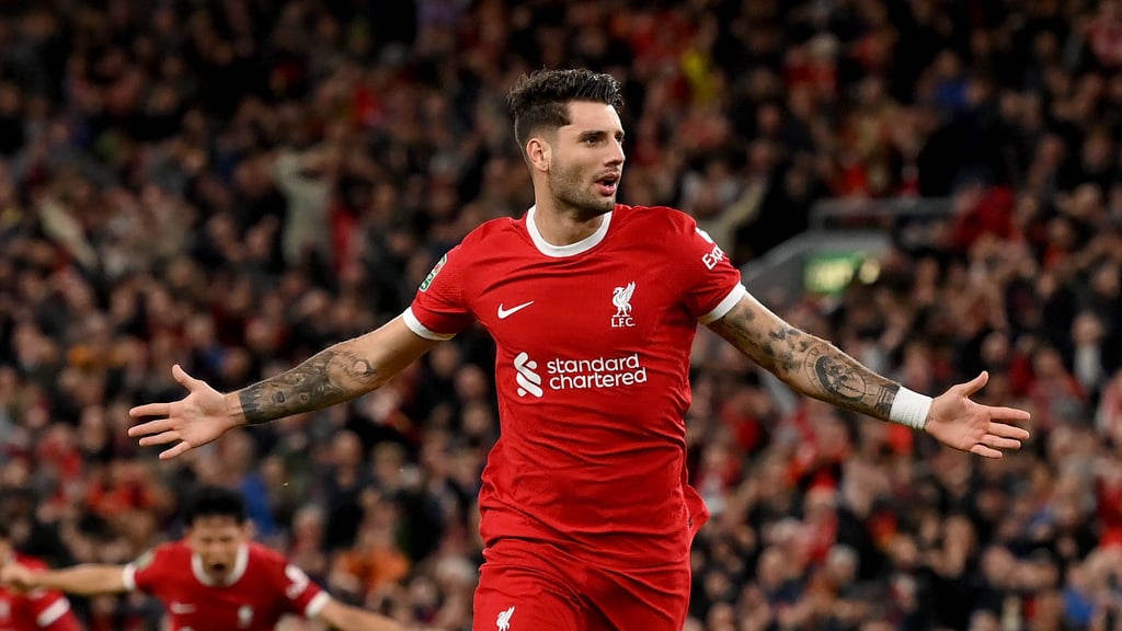 Dominik Szoboszlai bejubelt seinen Treffer für die Reds.