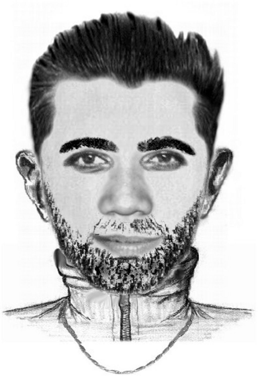 Mit diesem Phantombild sucht die Polizei den zweiten Räuber aus Wittenberg.