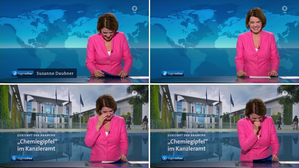 „Tagesschau“-Sprecherin Susanne Daubner wurde mitten in den Morgennachrichten von einem hartnäckigen Lachanfall heimgesucht.
