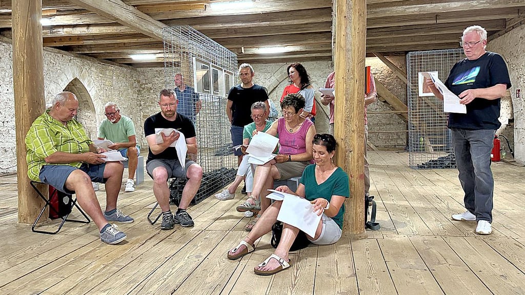 Szenische Lesung beim Werkleitz Festival 2023 „Mein Schatz“ in Oberwiederstadt