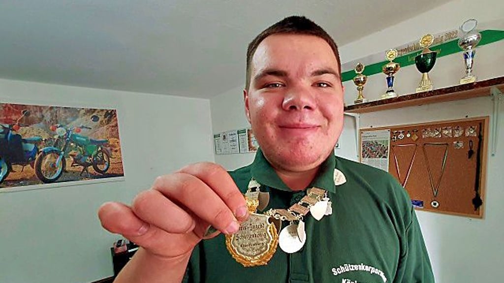 Jonas Manke von der Schützenkorporation Königsaue hat den Kreisjugenkönig-Titel des Kreisschützenbundes Quedlinburg verteidigt.