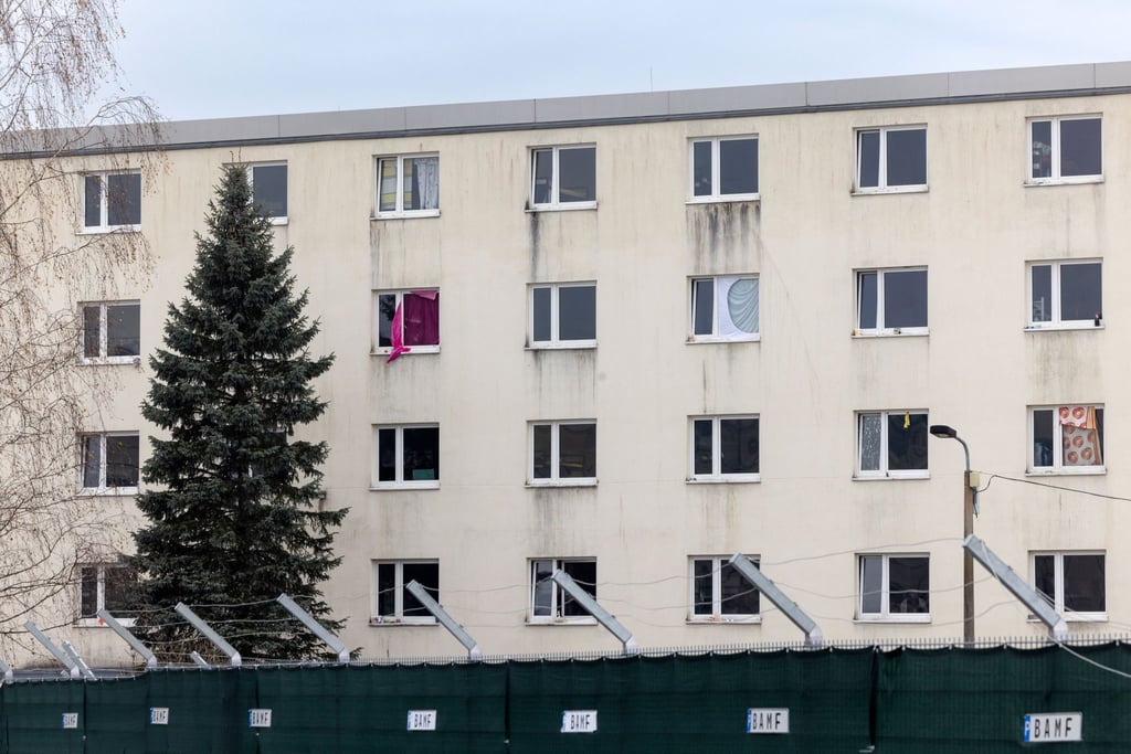Blick auf die Geflüchtetenunterkunft in Suhl.