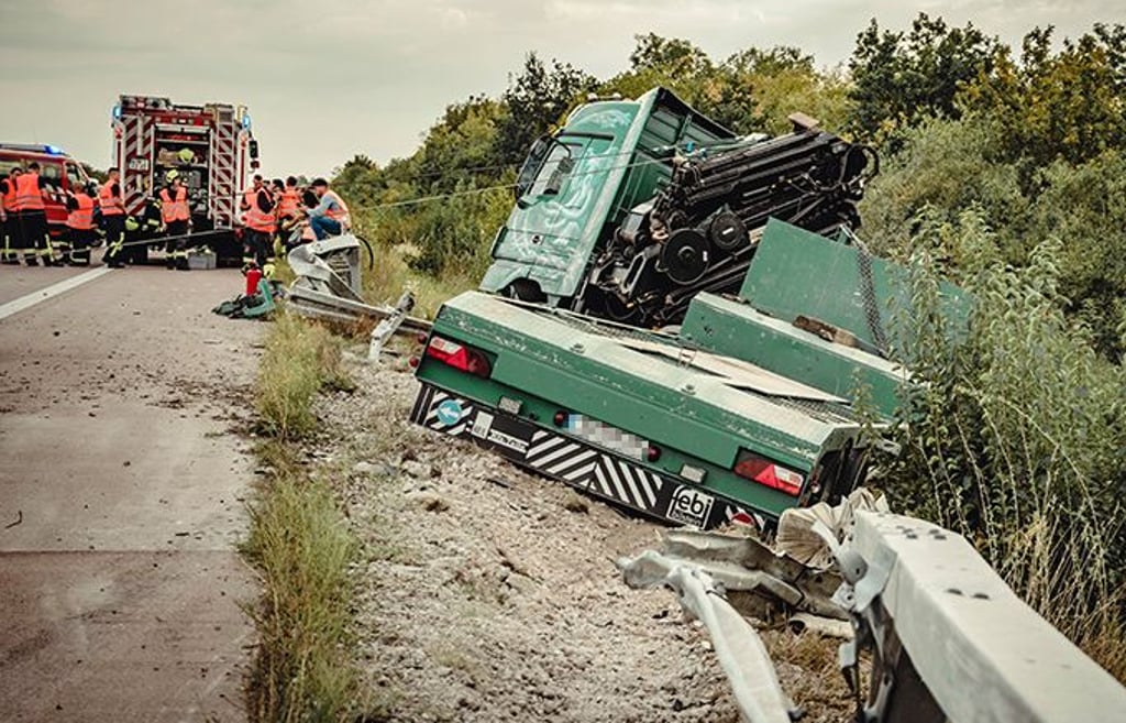 Die Unfallstelle zwischen Thurland und Wolfen