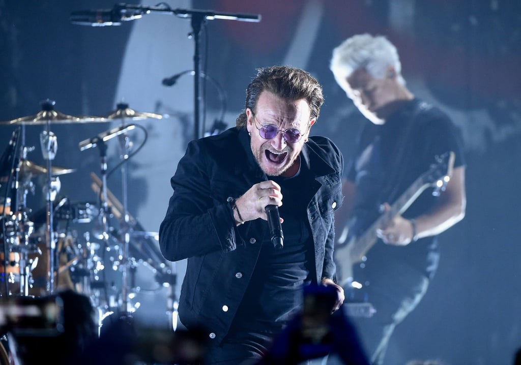 Bono, Frontmann von U2, bei einem Auftritt im Sommer 2018.