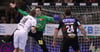 Nikola Portner war erneut in Top-Form und pariert hier sogar einen Siebenmeter von Niclas Ekberg.