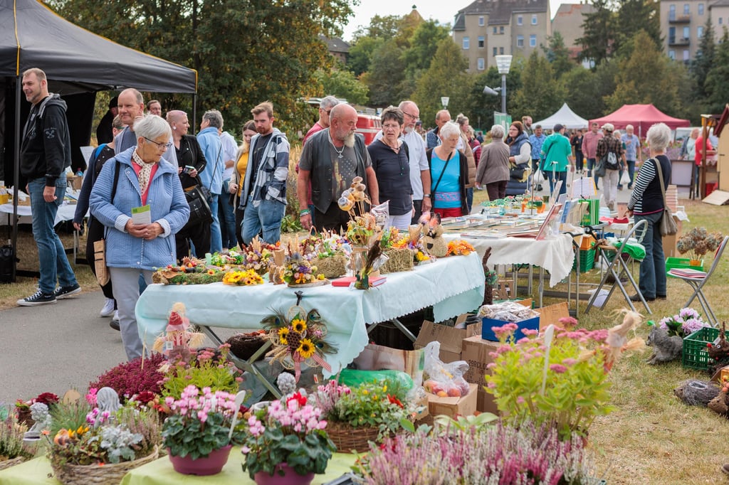Händler boten zum Herbstmarkt ihre Waren feil