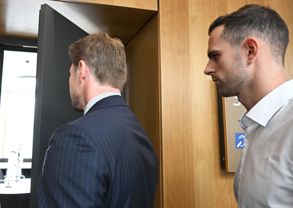 Prozess gegen Torwart Marius Gersbeck wegen des Verdachts der schweren Körperverletzung.