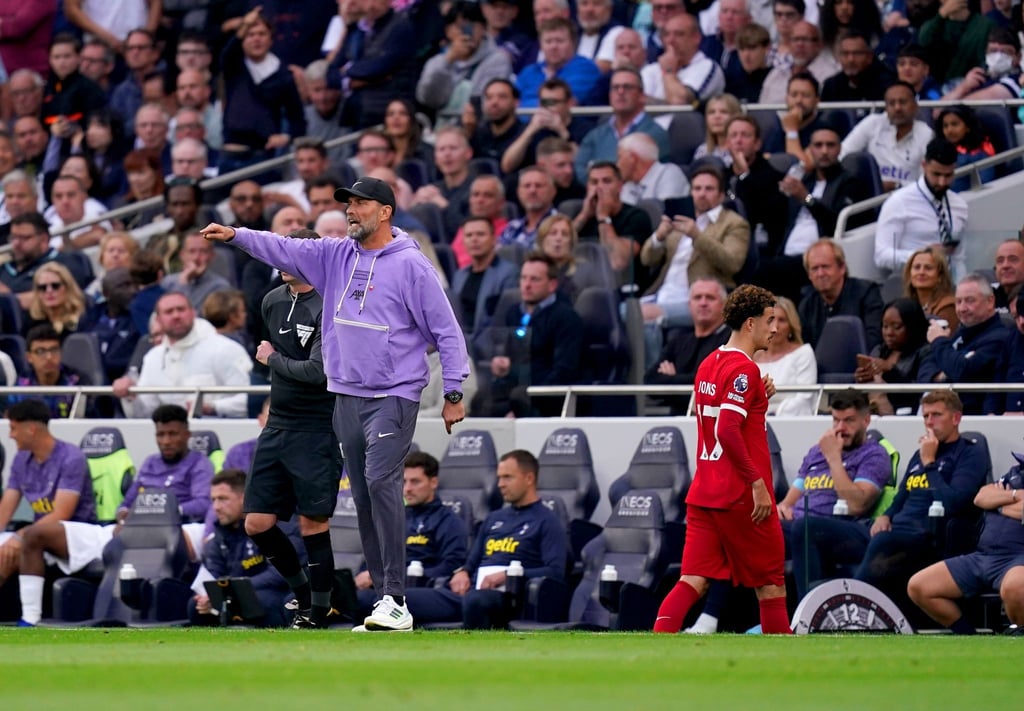 Liverpools Trainer Jürgen Klopp war nach der VAR-Entscheidung wütend.